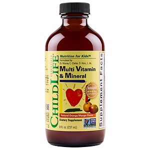 ChildLife Multi Vitamin & Mineral Formula, Orange/Mango ChildLife Multi Vitamin & Mineral Formula, Orange/Mango