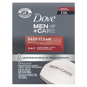 Dove Men+Care Body & Face Bath Bars Deep Clean image