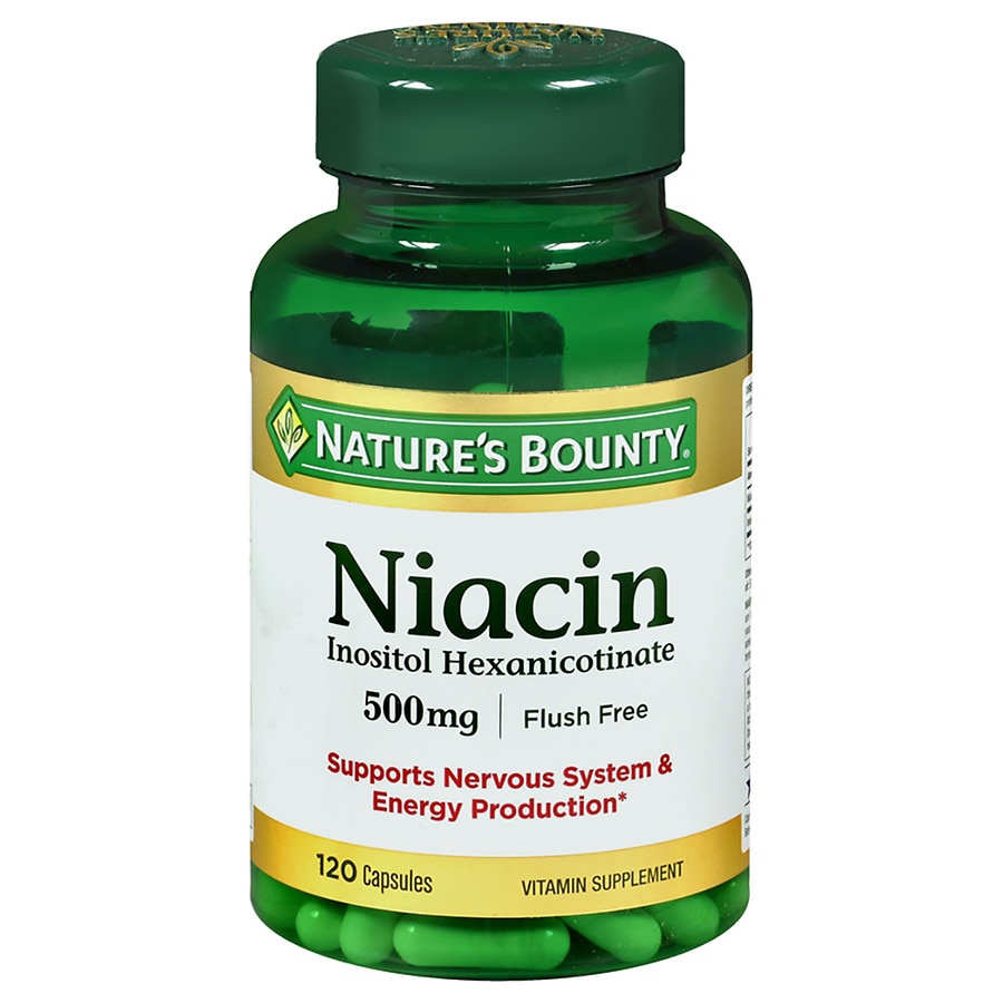 Nature's Bounty Niacin 500 mg Vitamin Supplement Capsules Walgreens