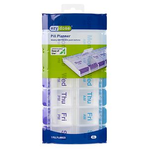 EZY Dose 7-Day AM/PM Push Button Pill Reminder