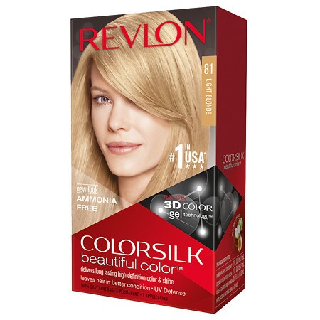 Revlon Colorsilk Beautiful Color No 81 Light Blonde 1 Application Hair | upc 309976623818 revlon colorsilk beautiful color Revlon Colorsilk Beautiful Color No 81 Light Blonde 1 Application Hair | upc 309976623818 revlon colorsilk beautiful color