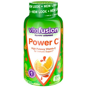  Vitafusion Power C, Immune Support, Adult Vitamins, Gummies Absolutely Orange 