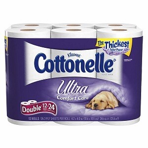Cottonelle Ultra Bath Tissue, Double Roll Toilet Paper