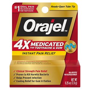 Orajel Instant Pain Relief  for Severe Toothache, Cooling Gel