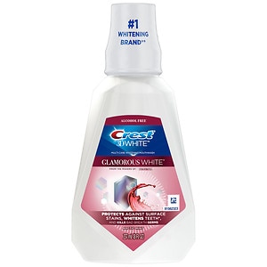 Crest 3D White Luxe Glamorous White Multi-Care Whitening Mouthwash Fresh Mint image