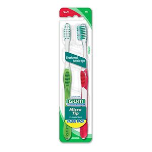 G-U-M Micro Tip Toothbrush with Angled Neck Soft/Compact Soft