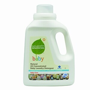 Seventh Generation Natural 2X Concentrated Liquid Laundry Detergent, 33 Loads, Baby