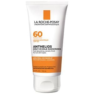  La Roche-Posay Anthelios 60 Melt-In Sunscreen Milk, SPF 60, Face & Body, For all skin types 