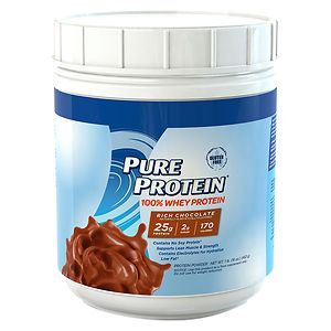 Pure Protein 100% Whey Protein Shake Powder, Frosty Chocolate