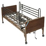 Drive Medical Ultra Light Full-Electric Low Bed and Full Length Side Rails