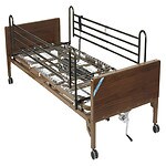 Drive Medical Full Electric Ultra Light Hospital Bed and Full Length Side Rails