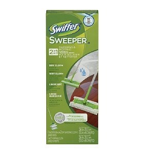 Swiffer Sweeper Professional 2 in 1 Mop and Broom Floor Cleaner Starter Kit, X Large