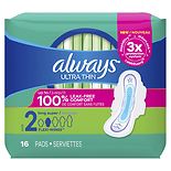 Ultra Thin Pads with Wings, Unscented Long/Super wag-Ultra Thin Pads with Wings, Unscented Long/Super