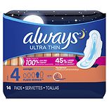 Always Ultra Thin Pads Overnight product image