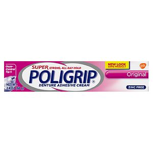 Super PoliGrip Denture Adhesive Cream Original Original image