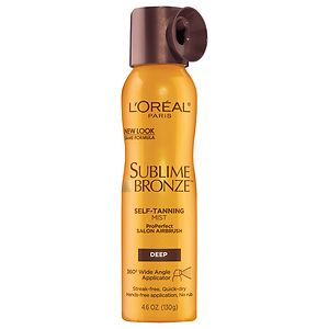 L'Oreal Sublime Bronze ProPerfect Salon Airbrush Self-Tanning Mist, Medium Natural Tan