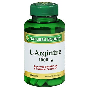 Nature's Bounty L-Arginine 1000 mg Amino Acid Supplement Tablets image