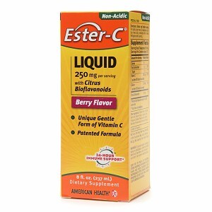 American Health Ester-C Liquid 250mg with Citrus Bioflavonoids, Berry