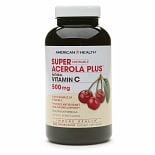 American Health Chewable Super Acerola Plus, Natural Vitamin C 500mg