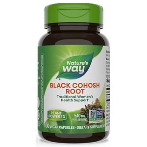 Nature's Way Black Cohosh Root 540 mg Dietary Supplement Capsules image