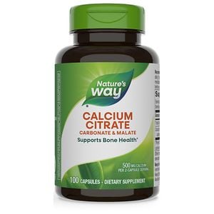 Nature's Way Calcium Citrate Dietary Supplement Capsules image
