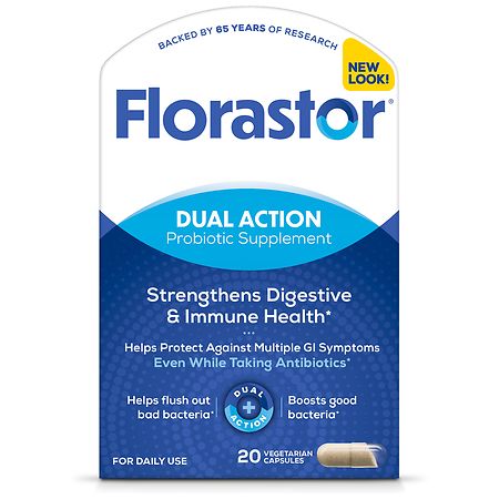 Florastor Probiotic 250 mg Dietary Supplement Capsules