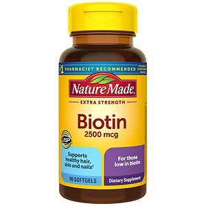 Nature Made Biotin, 2500mcg, Liquid Softgels