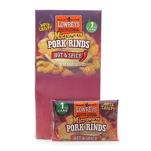 Lowrey's Bacon Curls, Microwave Pork Rinds Hot & Spicy,18 bags image