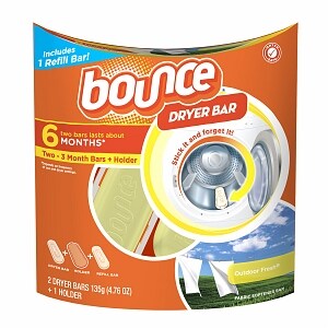Bounce Dryer Bar Fabric Softener 6 Month Bar, Outdoor Fresh