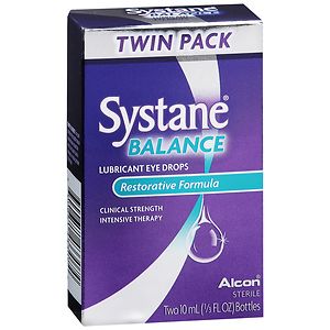Systane Balance Lubricant Eye Drops Restorative Formula 2 Pack