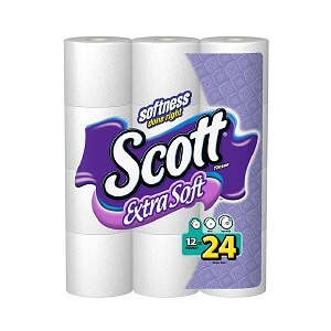 Scott Extra Soft Bath Tissue, Double Roll