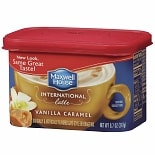 Maxwell House International Cafe Vanilla Caramel Latte Cafe-Style Beverage Mix Vanilla Caramel Latte