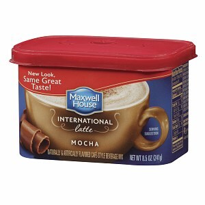 Maxwell House International Cafe Hot Latte Cafe-Style Beverage Mix Mocha Latte image