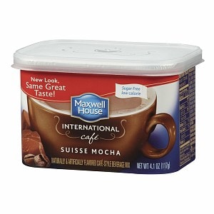 Maxwell House International Cafe Swiss Mocha Cafe-Style Beverage Mix, Sugar Free Swiss Mocha Cafe image