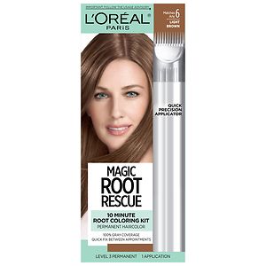 L'Oreal Root Rescue 10 Minute Root Coloring Kit, Light Brown 6
