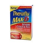 TheraFlu Max-D, Severe Cold & Flu Packets, Natural Citrus