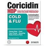 Coricidin HBP Cold & Flu for People with High Blood Pressure, Tablets
