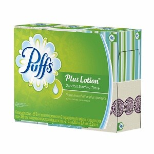 Puffs Plus Lotion Facial Tissues, 6 boxes (56 count each)