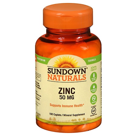 Sundown Naturals Zinc, 50mg