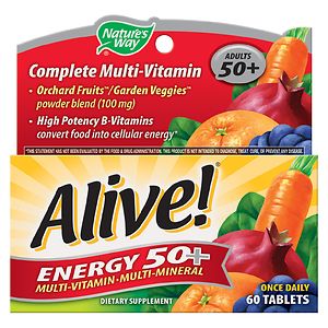  Nature's Way Alive! Energy 50+ Multivitamin, Tablets 