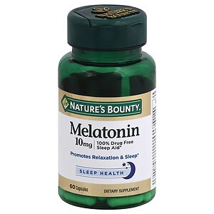 Nature's Bounty Maximum Strength Melatonin 10 mg Capsules image