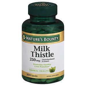 Nature's Bounty Milk Thistle 250 mg Dietary Supplement Capsules image