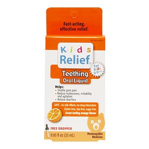 Homeolab USA Kids Relief Teething, Ages 0-9, Orange