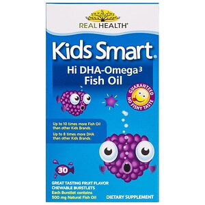BioGlan Kids Smart Hi DHA Omega-3 Fish Oil, Chewable Burstlets Berry image