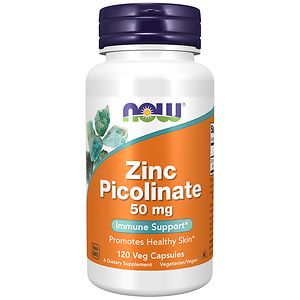 NOW Foods Zinc Picolinate, 50mg, Capsules