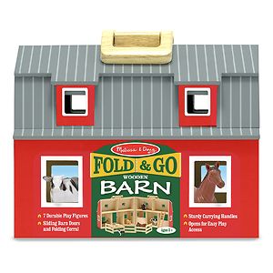Melissa and Doug Fold & Go Barn, Ages 3+