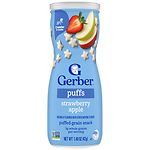 Gerber Graduates Puffs Cereal Snack, Strawberry-Apple