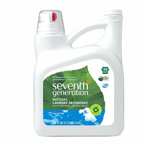 Seventh Generation Natural 2X Concentrated Liquid Laundry Detergent, 99 Loads, Free & Clear
