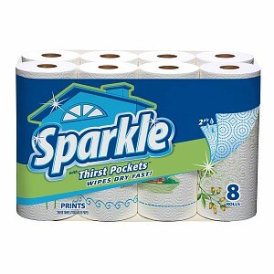 Sparkle Paper Towels with Thirst Pockets, Prints