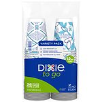 Dixie PerfecTouch Grab 'N Go Paper Cups & Lids, 12 oz (355ml)